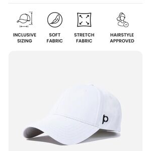 Ponyback Everyday Fit White Baseball Cap